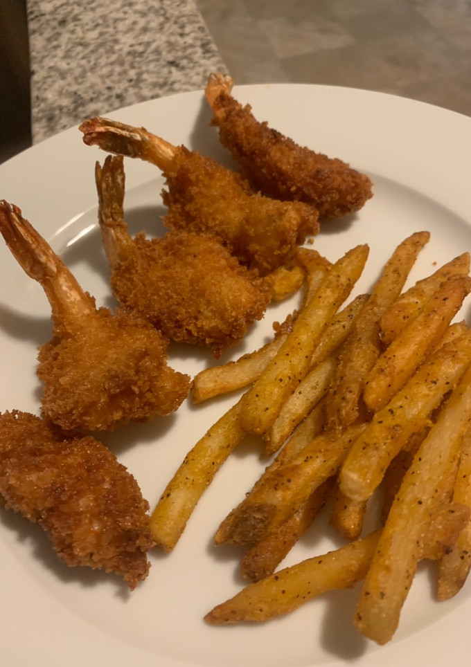 Una foto de Camarones empanizados con panko