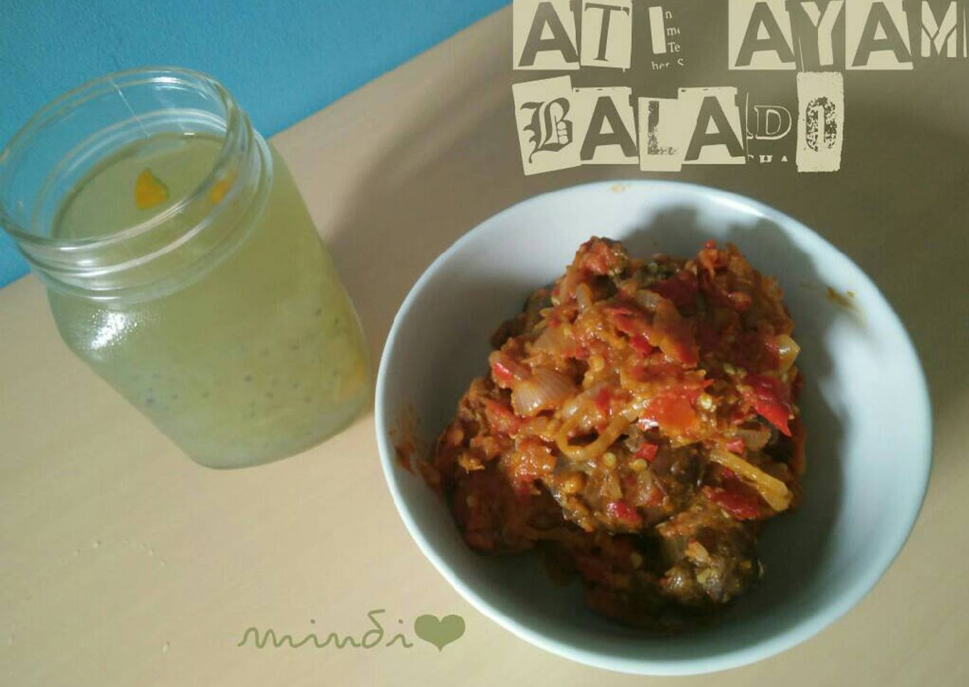 Ati ayam balado