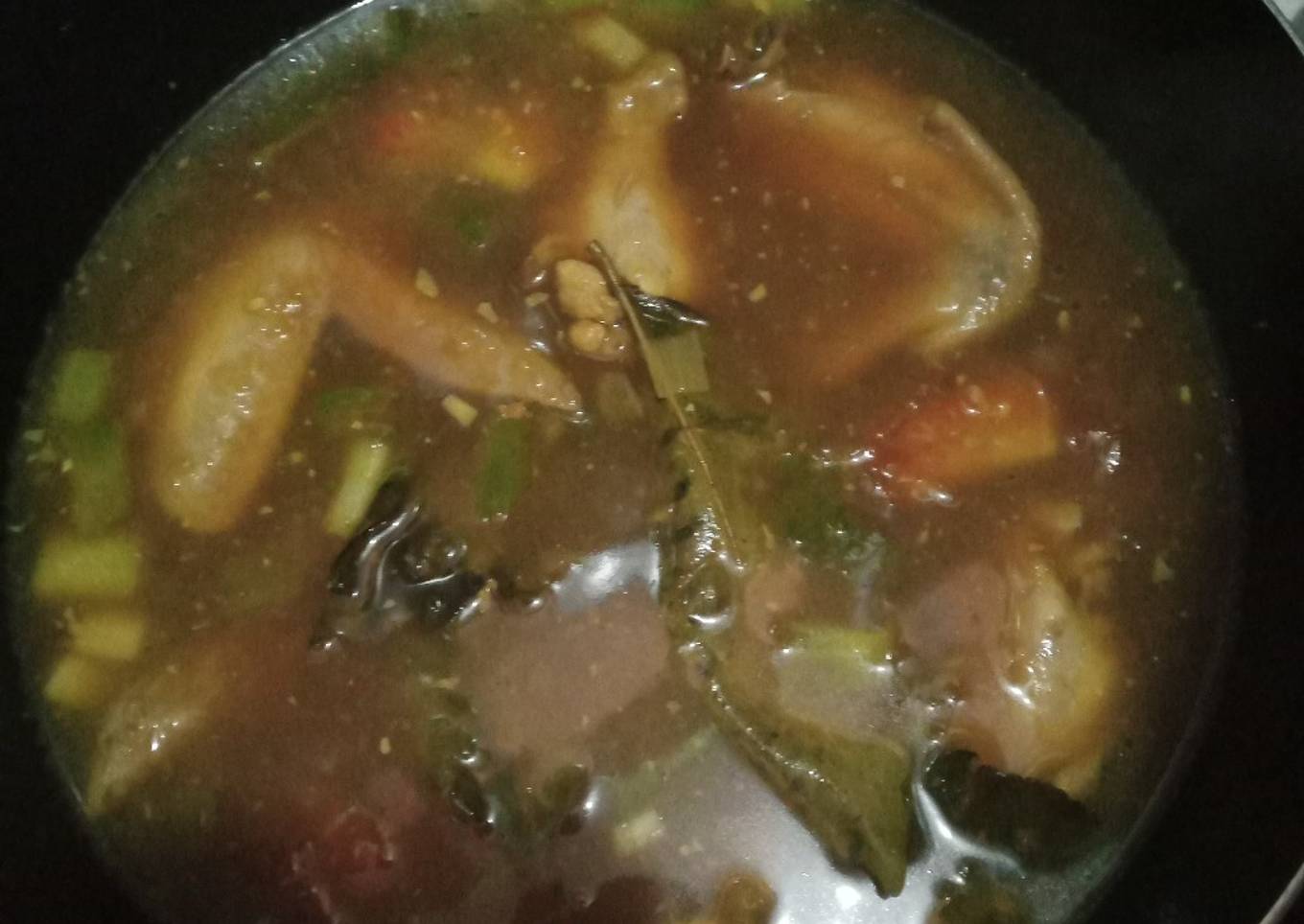 Tongseng sayap ayam tanpa kol (untuk anak tidak pedas)