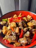 Tumis Hati Ayam Tempe