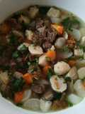 Sup Baso Ikan dan Sengkel
