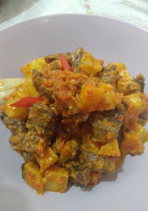 Foto resep Sambel goreng ati ampela kentang