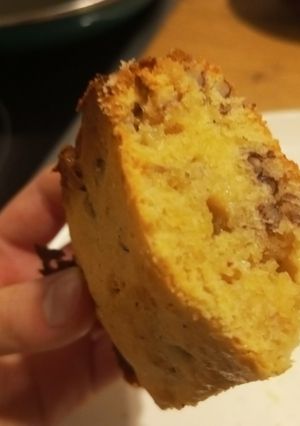 Una foto de Brownie de chocolate blanco(Blondie)