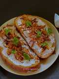 Hung Curd Caramelised Onion Sandwich
