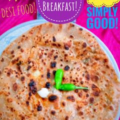 A picture of Aalo Ka Paratha!.