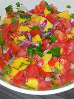 A picture of Mango salsa.
