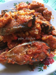 Foto resep Ikan patin (Pangasius pangasius) tempe balado