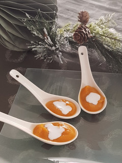 Une photo de ° velouté de patate douce à la créole °