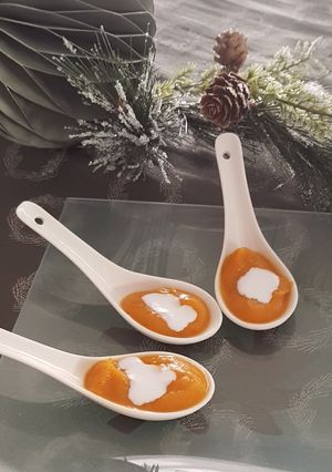 Une photo de ° velouté de patate douce à la créole °