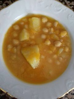 Una foto de Potaje de calabaza