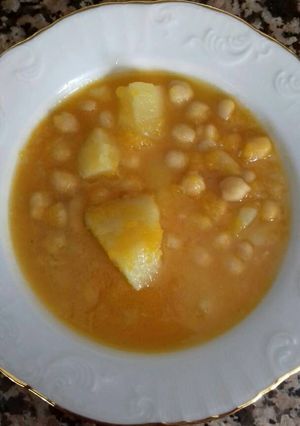 Una foto de Potaje de calabaza