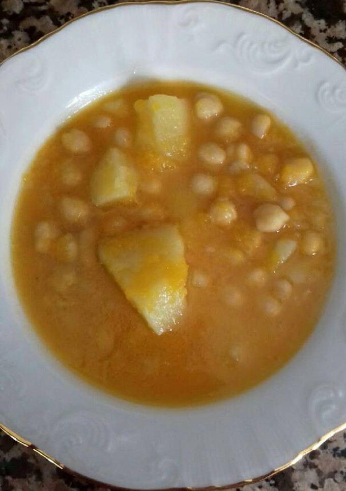 Una foto de Potaje de calabaza