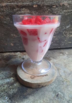 Foto resep Es Semangka Susu