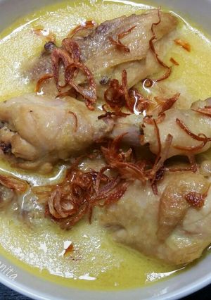 Foto resep Opor ayam kuah susu