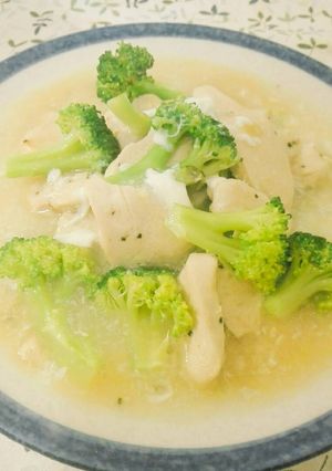 Foto resep Ayam Brokoli siram saus telur