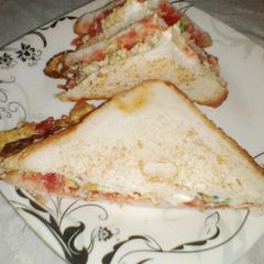A picture of Cheese Omelette Sandwich.