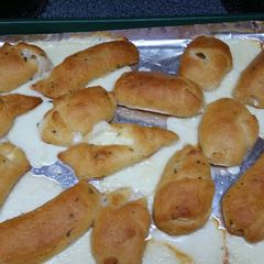 A picture of Yummy cheese stick bites .