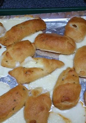 A picture of Yummy cheese stick bites .