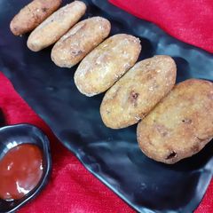 A picture of Kathal ke kababs.