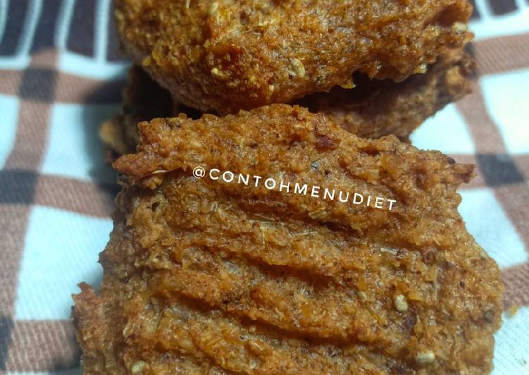 Resep Kue Cookies singkong ampas almond coklat diet gula tepung, Sempurna