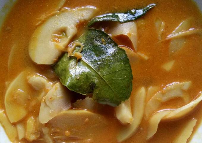 Bagaimana Membuat Rebung santan daun jeruk 🍋 Anti Gagal