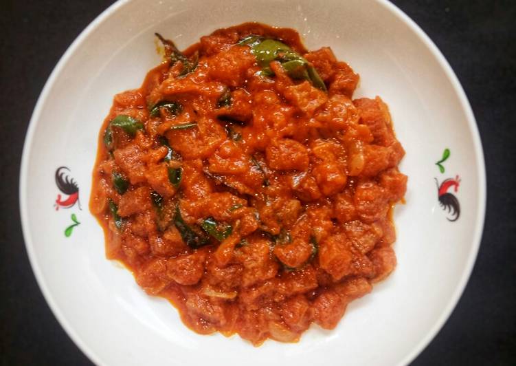 Tumis Balado Karupuak Jangek