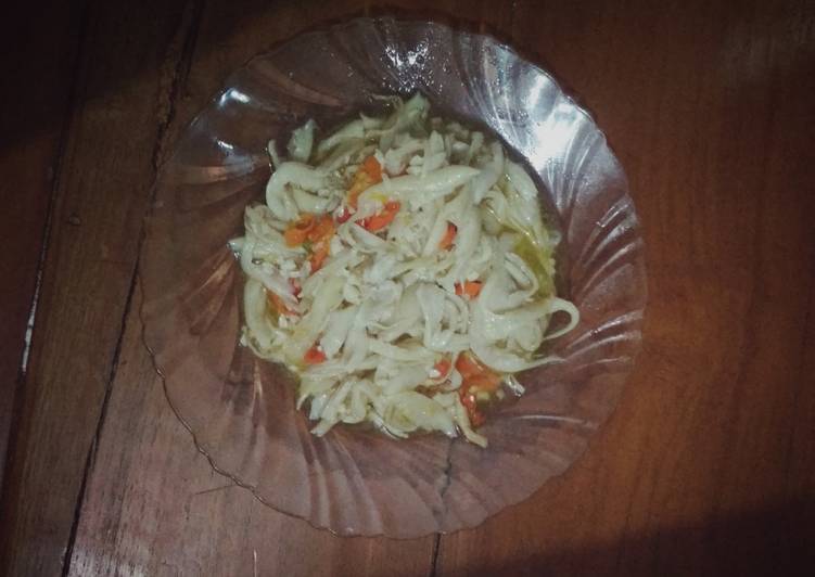 Ca jamur tiram pedas