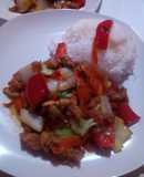 Vegetales con pollo