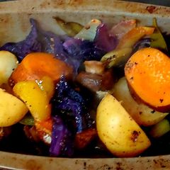 A picture of My Roated Mixed Veg.🥰#Sidedish#Seasonalcooking#Cookeverypart.
