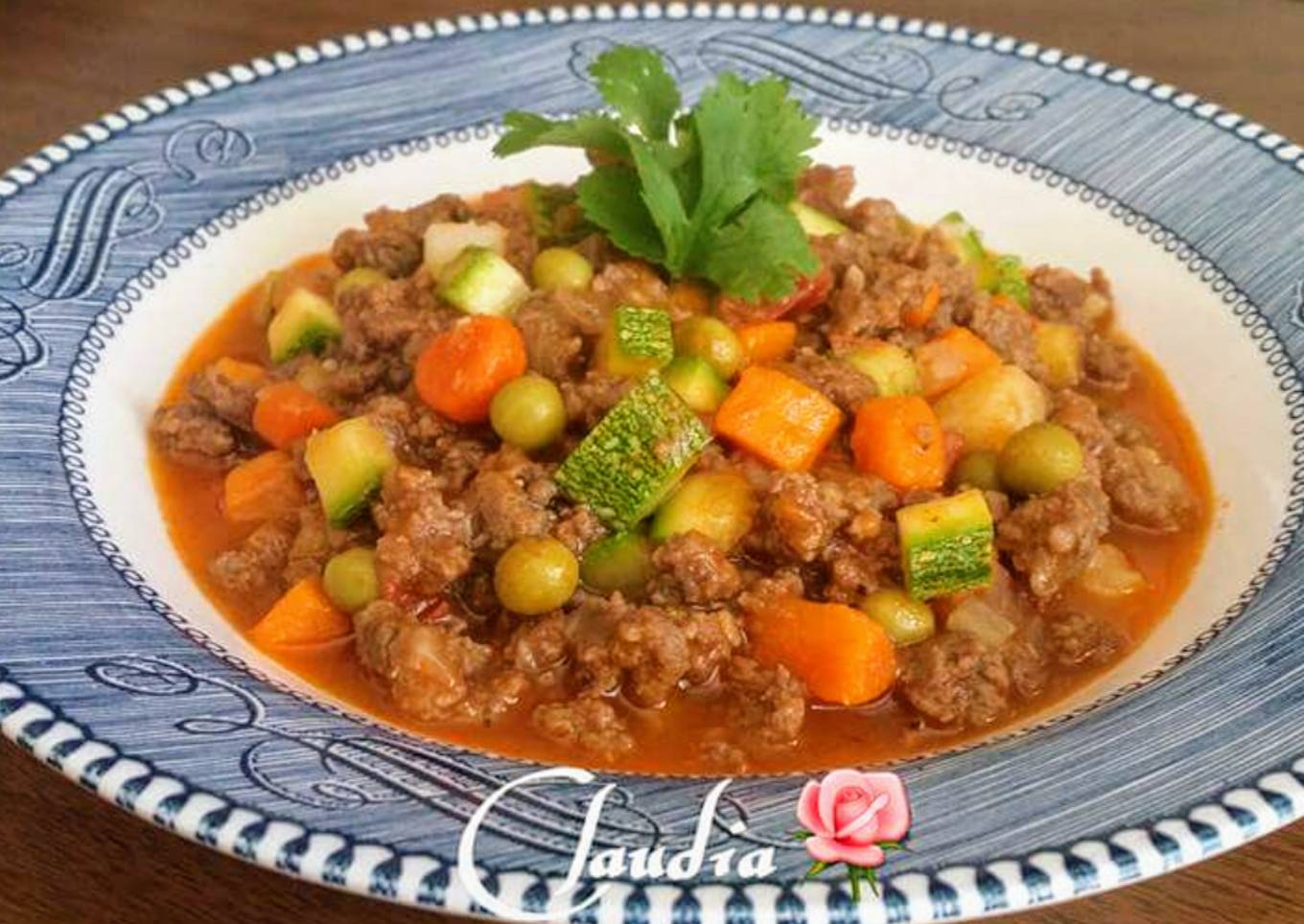 Picadillo de carne molida🌹