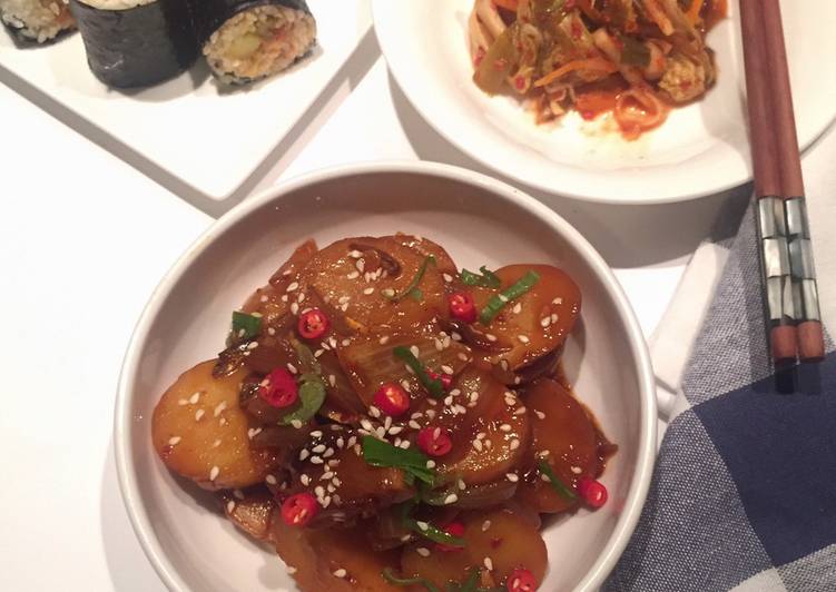 Langkah Mudah untuk Menyiapkan Gamja Jorim, Lezat