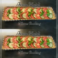 A picture of 🍅🌿TOMATO & BASIL TART🌿🍅.