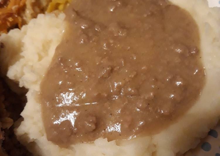 Hamburger Gravy Birthday Celebration version