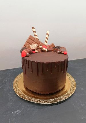 Csupa csoki torta recept fotója