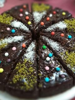 عکسی از دستور کیک خیس شکلاتی (براونی)😍