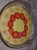 Tennis and custard dessert