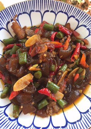 Foto resep Oseng Kikil dan Buncis