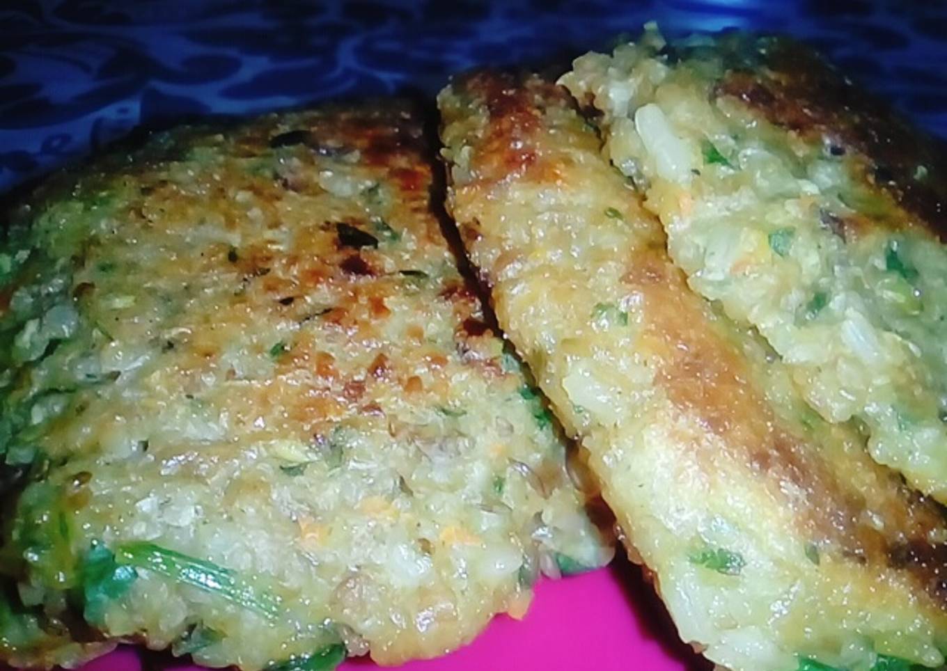 Hamburguesas de trigo bulgur, con arroz integral y lentejas.. ✨