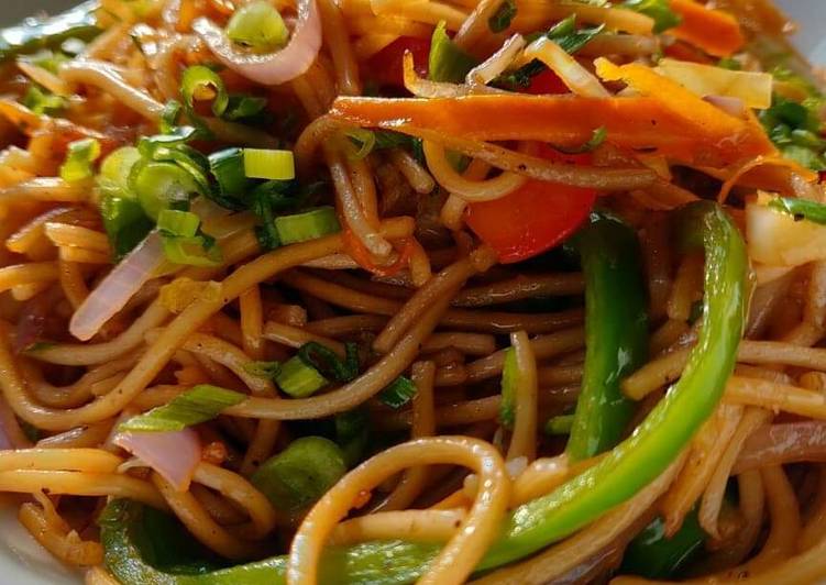 Easiest Way to Prepare Favorite Veg Schezwan Noodles