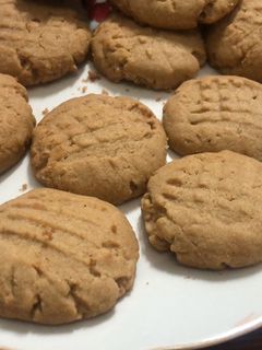 Una foto de Galletas de mantequilla de maní o cacahuates