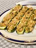 Zucchine ripiene di tonno e capperi