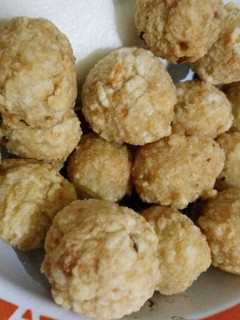 Foto resep Bola bakso ayam goreng (fried chicken meatball)