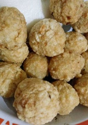 Foto resep Bola bakso ayam goreng (fried chicken meatball)