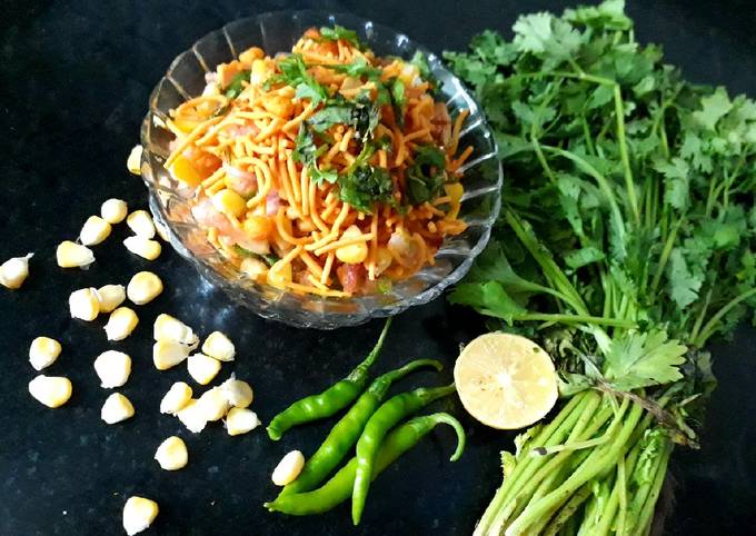 Corn Bhel Recipe