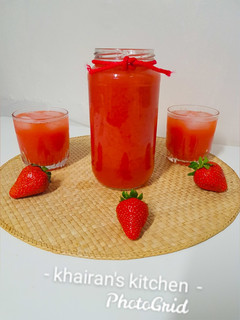 Strawberry juice ainihin hoton girkin