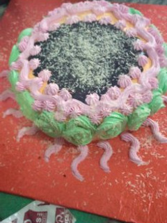 A picture of Party fudge cake.