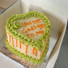 A picture of Passion fruit cake.