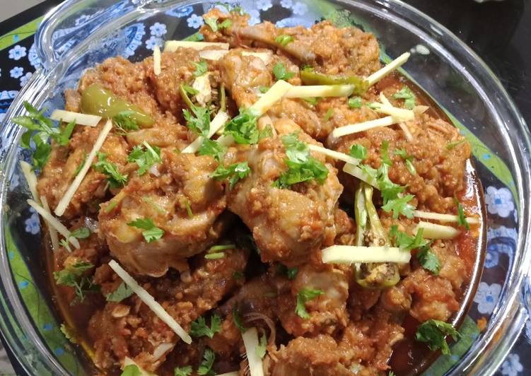 Steps to Prepare Speedy No fail Chicken Karahi (Restraunt Style)