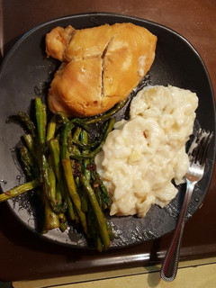 A picture of Honey glazed chicken breasts.