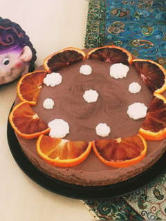 عکسی از دستور چیز کیک شکلاتی